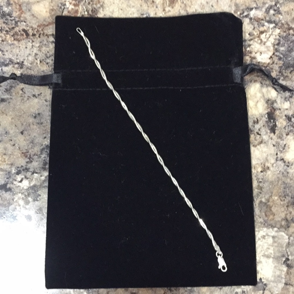 Sterling Silver 925 Twisted Bracelet